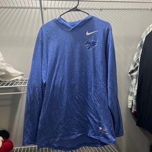 University of Kentucky hooded long sleeve dri-fit shirt